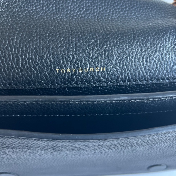 Tory Burch Black Pebble Genuine Leather Shoulder Bag Crossbody Bag - Picture 16 of 16